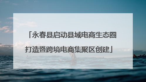 永春县启动县域电商生态圈打造暨跨境电商集聚区创建