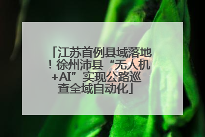 江苏首例县域落地！徐州沛县“无人机+AI”实现公路巡查全域自动化