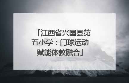江西省兴国县第五小学：门球运动赋能体教融合