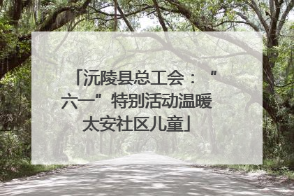 沅陵县总工会：“六一”特别活动温暖太安社区儿童
