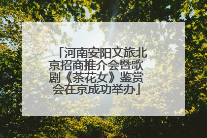河南安阳文旅北京招商推介会暨歌剧《茶花女》鉴赏会在京成功举办