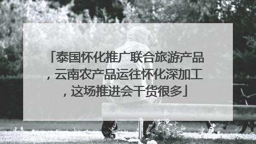 泰国怀化推广联合旅游产品，云南农产品运往怀化深加工，这场推进会干货很多