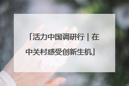 活力中国调研行｜在中关村感受创新生机