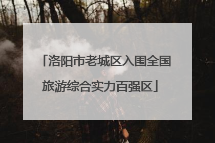 洛阳市老城区入围全国旅游综合实力百强区