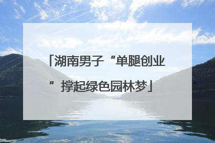 湖南男子“单腿创业”撑起绿色园林梦