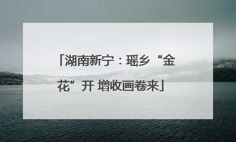 湖南新宁：瑶乡“金花”开 增收画卷来