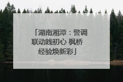 湖南湘潭：警调联动践初心 枫桥经验焕新彩