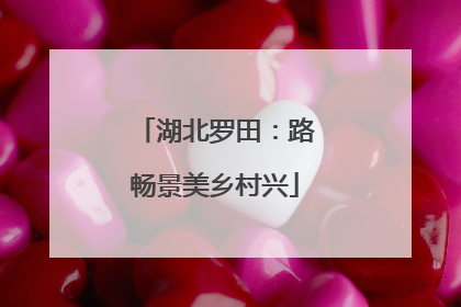 湖北罗田：路畅景美乡村兴