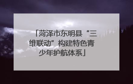 菏泽市东明县“三维联动”构建特色青少年护航体系
