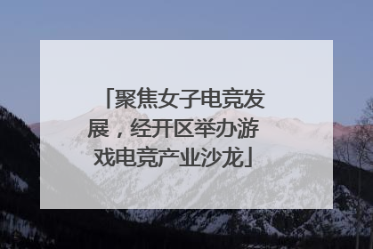 聚焦女子电竞发展，经开区举办游戏电竞产业沙龙