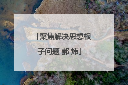 聚焦解决思想根子问题 郝 炜