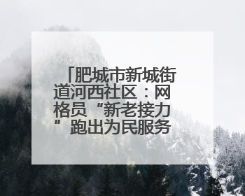 肥城市新城街道河西社区：网格员“新老接力”跑出为民服务“加速度”