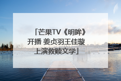 芒果TV《明眸》开播 姜贞羽王佳璇上演救赎文学