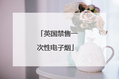 英国禁售一次性电子烟