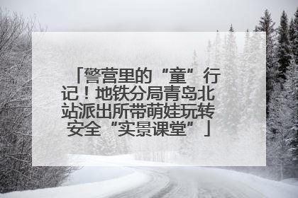 警营里的“童”行记！地铁分局青岛北站派出所带萌娃玩转安全“实景课堂”
