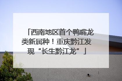 西南地区首个鸭嘴龙类新属种！重庆黔江发现“长生黔江龙”