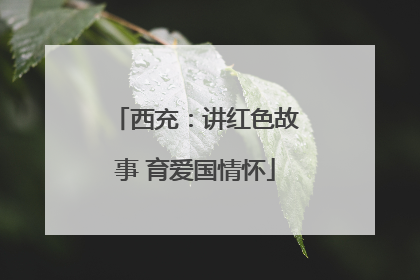 西充：讲红色故事 育爱国情怀