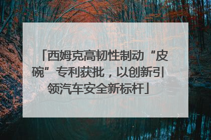 西姆克高韧性制动“皮碗”专利获批，以创新引领汽车安全新标杆
