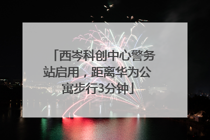 西岑科创中心警务站启用，距离华为公寓步行3分钟