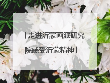 走进沂蒙画派研究院感受沂蒙精神