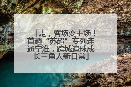 走，客场变主场！首趟“苏超”专列连通宁淮，跨城追球成长三角人新日常