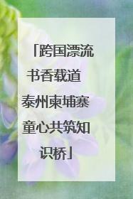 跨国漂流书香载道 泰州柬埔寨童心共筑知识桥