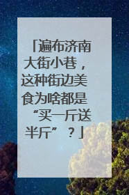 遍布济南大街小巷，这种街边美食为啥都是“买一斤送半斤”？