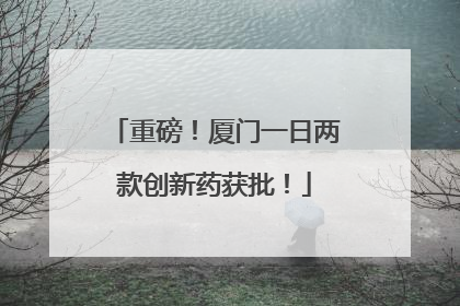 重磅！厦门一日两款创新药获批！