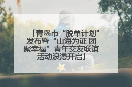 青岛市“脱单计划”发布暨“山海为证 团聚幸福”青年交友联谊活动浪漫开启