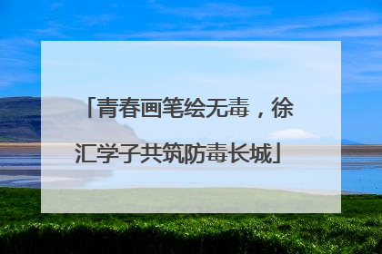 青春画笔绘无毒，徐汇学子共筑防毒长城