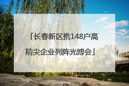 长春新区携148户高精尖企业列阵光博会