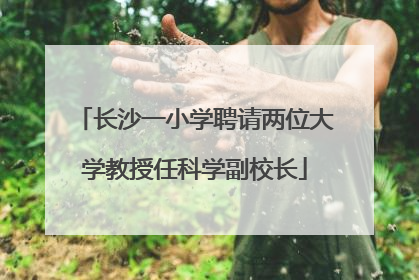 长沙一小学聘请两位大学教授任科学副校长
