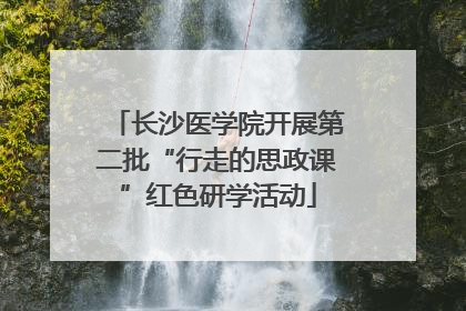 长沙医学院开展第二批“行走的思政课”红色研学活动