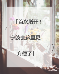 首次增开！宁波去这里更方便了