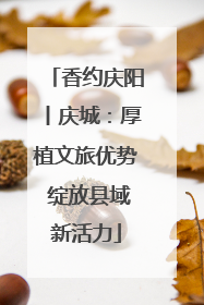 香约庆阳丨庆城：厚植文旅优势 绽放县域新活力