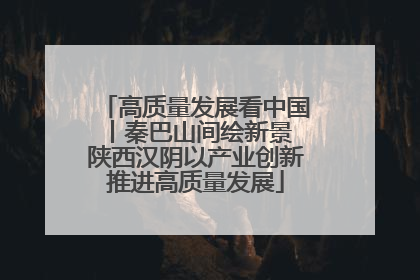 高质量发展看中国丨秦巴山间绘新景 陕西汉阴以产业创新推进高质量发展