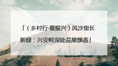 （乡村行·看振兴）风沙里长新绿：兴安岭深处花果飘香