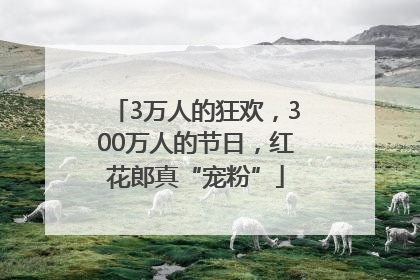 3万人的狂欢，300万人的节日，红花郎真“宠粉”