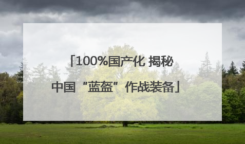 100%国产化 揭秘中国“蓝盔”作战装备