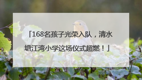 168名孩子光荣入队，清水塘江湾小学这场仪式超燃！