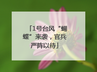 1号台风“蝴蝶”来袭，官兵严阵以待