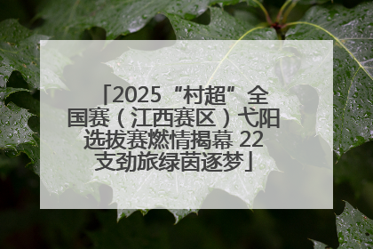 2025“村超”全国赛（江西赛区）弋阳选拔赛燃情揭幕 22支劲旅绿茵逐梦