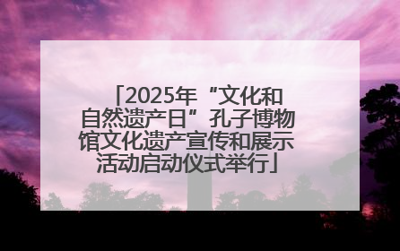 2025年“文化和自然遗产日”孔子博物馆文化遗产宣传和展示活动启动仪式举行