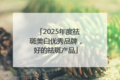 2025年度祛斑美白优秀品牌，好的祛斑产品