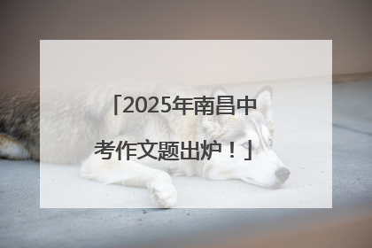 2025年南昌中考作文题出炉！