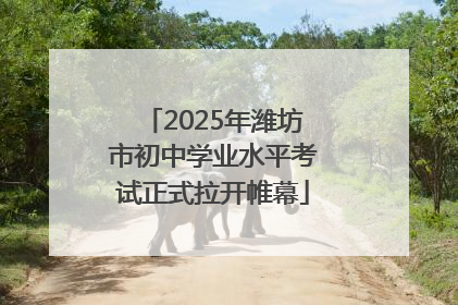 2025年潍坊市初中学业水平考试正式拉开帷幕