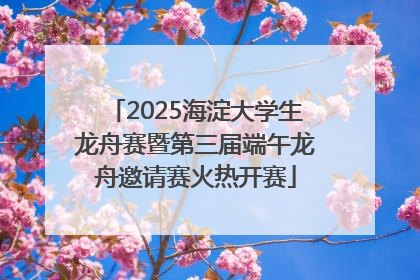 2025海淀大学生龙舟赛暨第三届端午龙舟邀请赛火热开赛