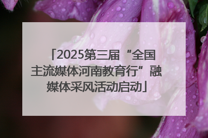 2025第三届“全国主流媒体河南教育行”融媒体采风活动启动