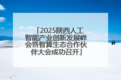 2025陕西人工智能产业创新发展峰会暨智算生态合作伙伴大会成功召开