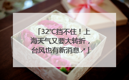 32℃挡不住！上海天气又要大转折，台风也有新消息↗